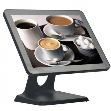 MONITOR TACTIL MAXPOS  19" FLAT LED Capacitivo NEGRO VGA + HDMI USB Sop.Metal. (Código: 11061925)