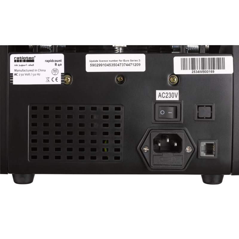 Ratiotec contadora de billetes Rapidcount B 40