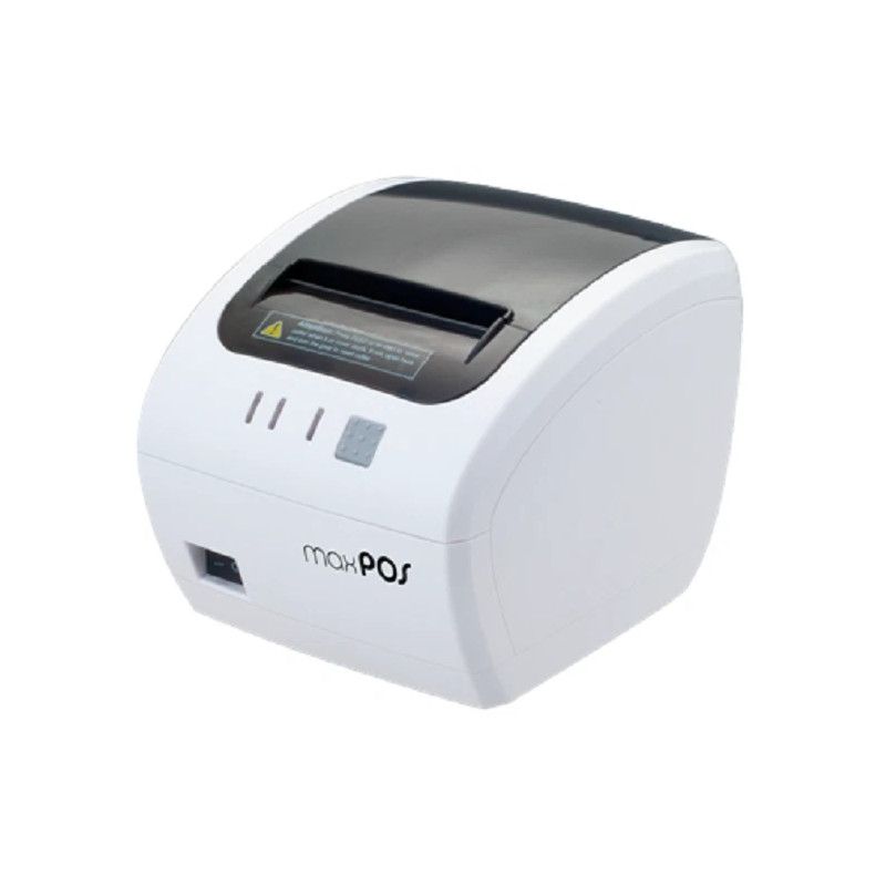 MAXPOS impresora térmica de tickets MAX-83 triple interface USB RS232 ethernet color blanco