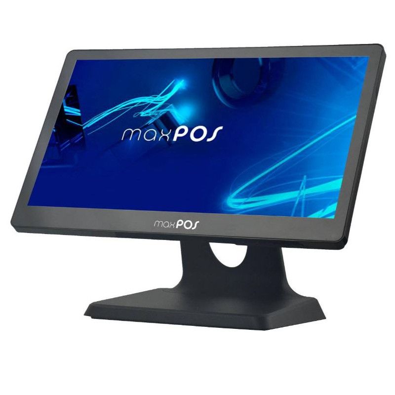 Monitor táctil capacitivo 15,6 pulgadas MAXPOS Flat LED negro HDMI VGA