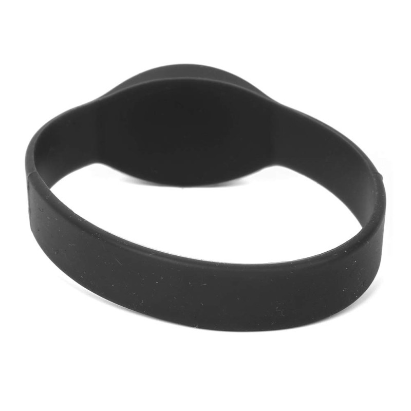 Pulsera RFID silicona 125 kHz 65 mm. color negro