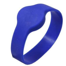 Pulsera RFID silicona 125 kHz 55 mm. color azul