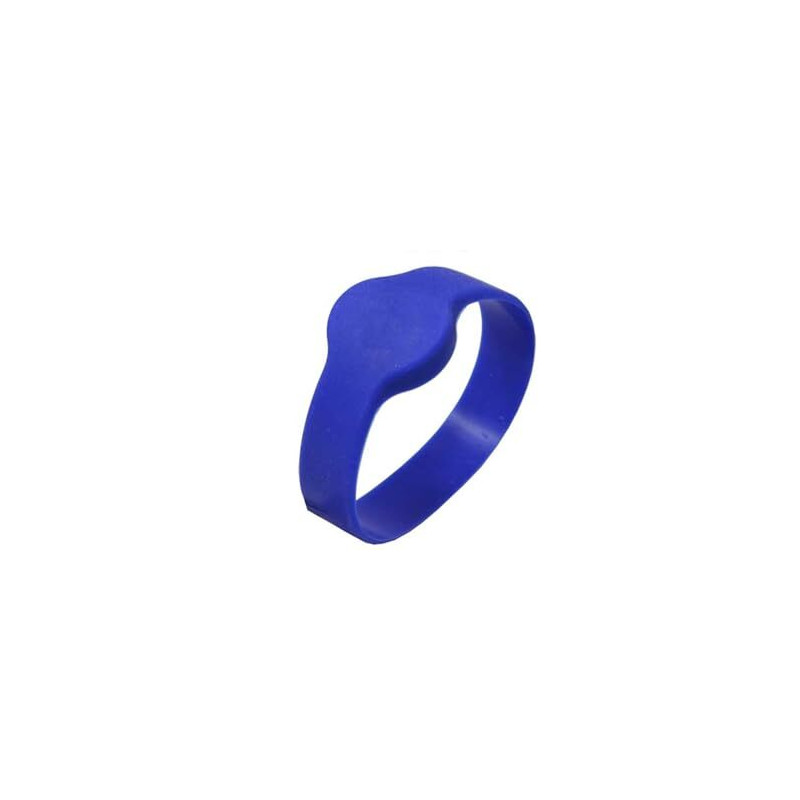 Pulsera RFID silicona 125 kHz 55 mm. color azul