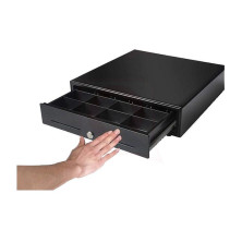 Cajón portamonedas automático HS-410 negro 41x41 para TPV negro