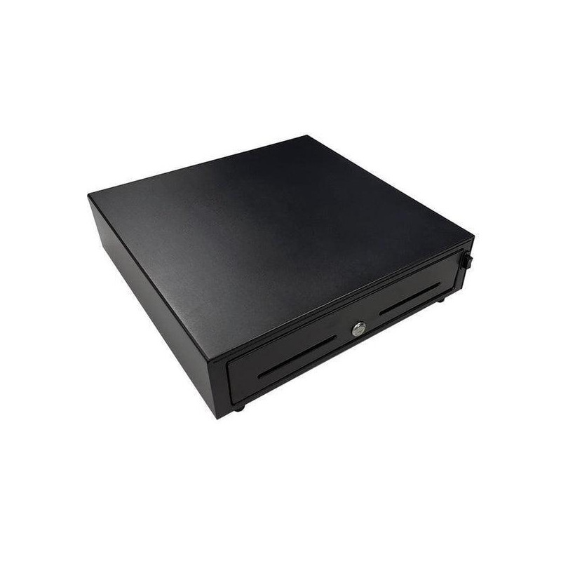 Cajón portamonedas automático HS-410 negro 41x41 para TPV negro