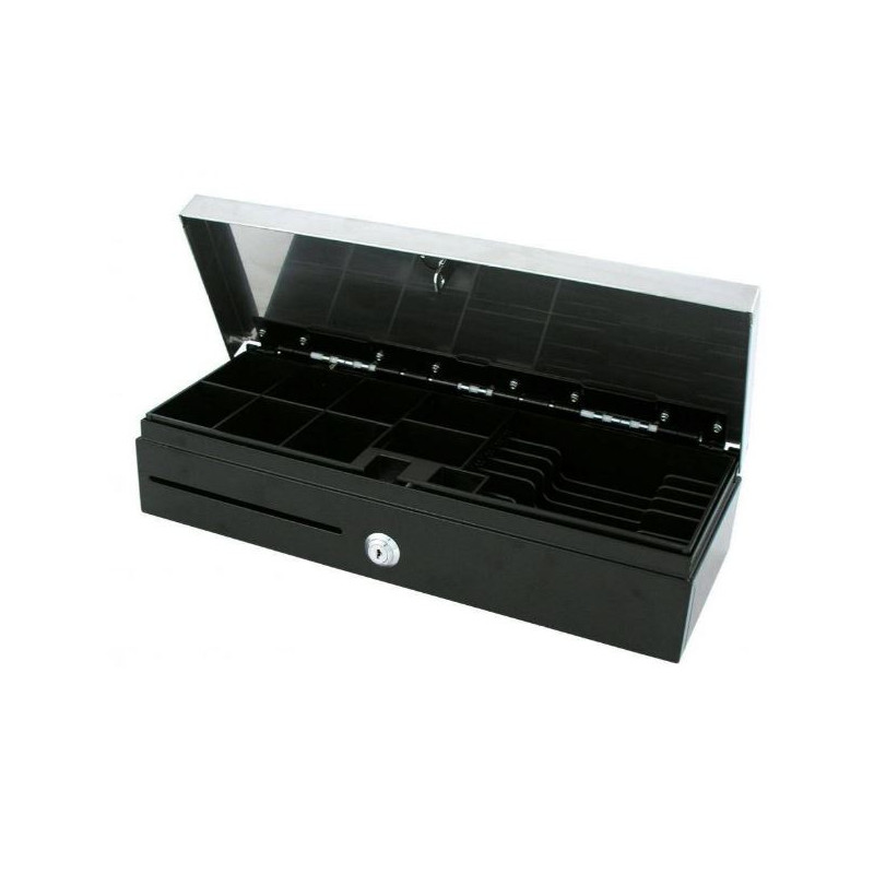 Cajón portamonedas HS-170 vertical tapa acero automático RJ11