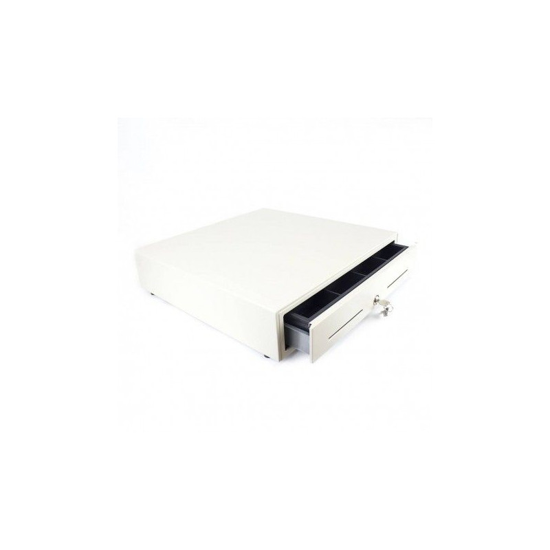 Cajón portamonedas apertura manual botón HS-410P blanco