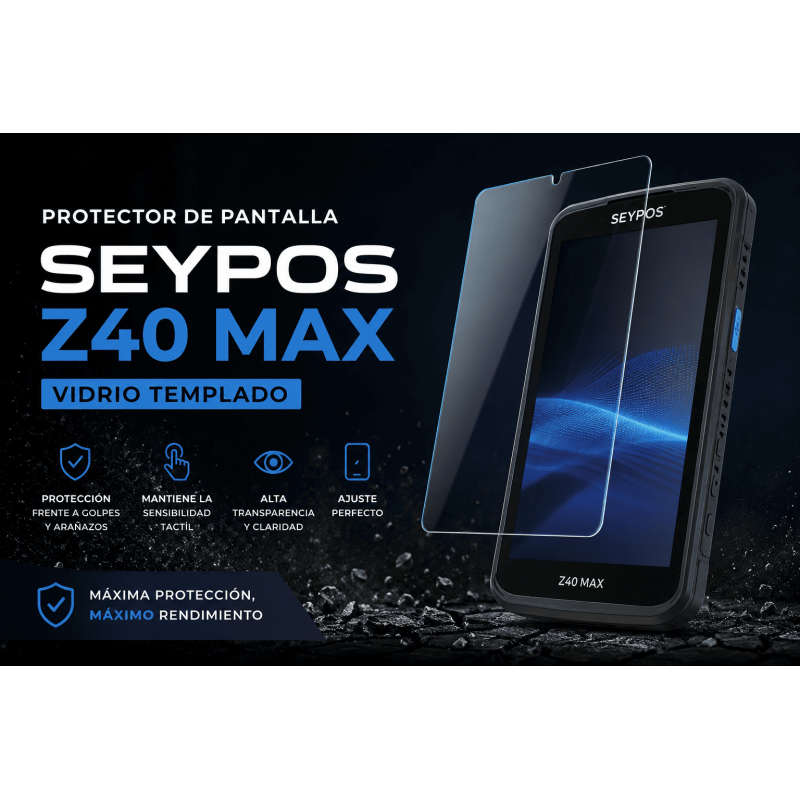Protector pantalla SEYPOS Z40 MAX vidrio templado