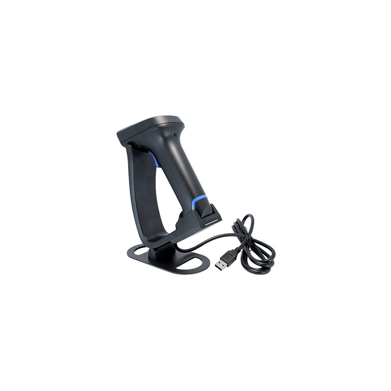 Lector de Códigos de Barras 2D SUNLUX RW20C Inalámbrico 2.4G Bluetooth con Base