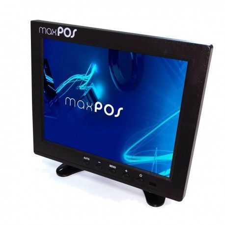 MAXPOS 8" TFT LED Negro VGA/BNC/HMDI/Video negro no táctil