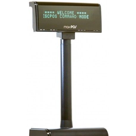 VISOR MAXPOS VFD 2*20 USB BLACK