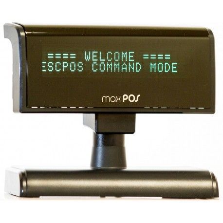VISOR MAXPOS VFD 2*20 USB BLACK